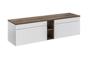 Set mobili bagno 180 cm con piano Iconic White 180 cm