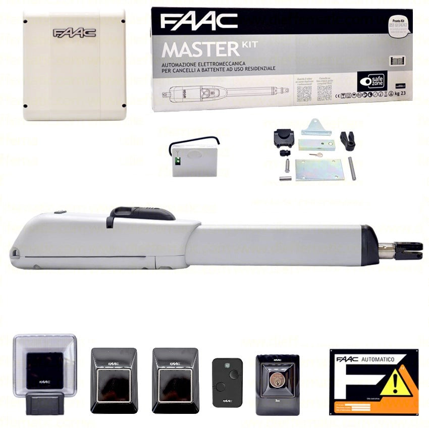 FAAC MASTER KIT 415 24V AUTOMAZIONE CANCELLO 1 ANTA BATTENTE CANCELLI BATTENTI