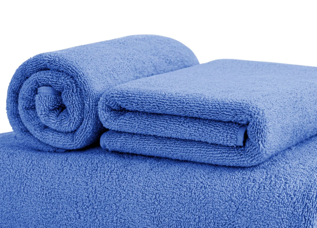 Asciugamani Salvietta Bagno In Morbida Spugna Modello Sophie Colore Blu Navy - Ospite - Blu Navy