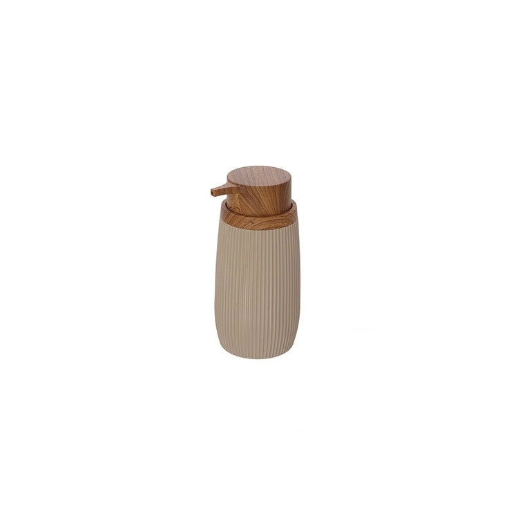 Dispenser sapone beige linea London in plastica PS e ABS design moderno Feridras