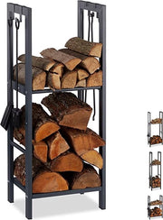 Rack per legna da camino - 100 x 40 x 30 cm