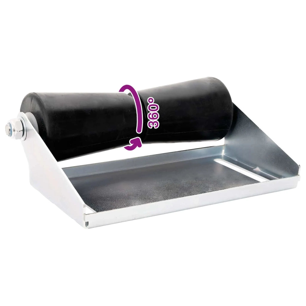 Rullo per rimorchio per barche con supporto 30,5 cm Argento 42039151