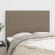 Testiera per letto Tortora 144x5x118/128 cm Tessuto
