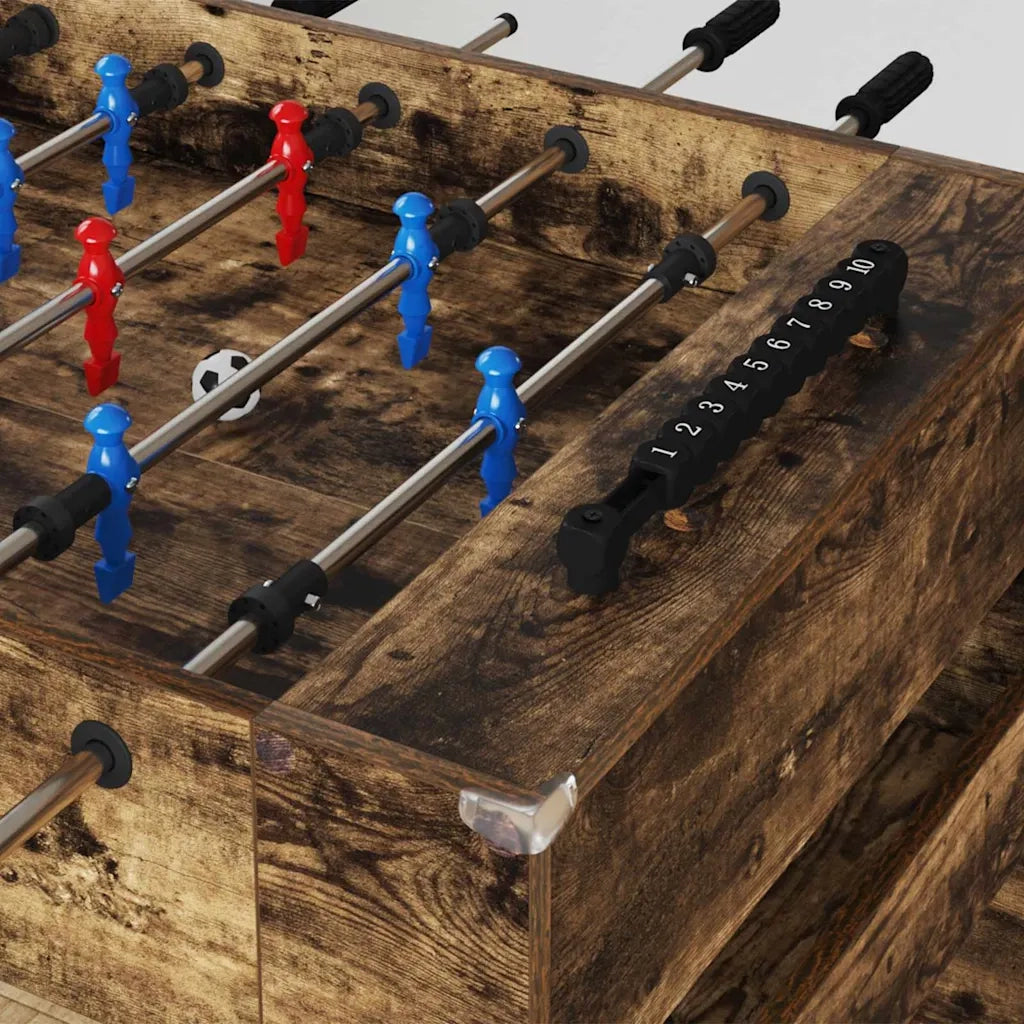 Tavolo da Foosball Rovere fumé 125 x 60,5 x 80 cm