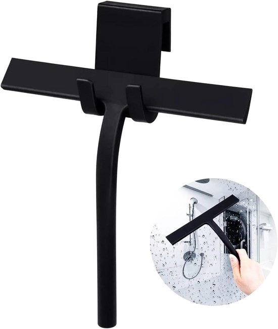 Spazzolino per doccia in silicone da 23 cm, pulitore per bagno, pulizia superfici, specchi, pavimenti, vetri auto