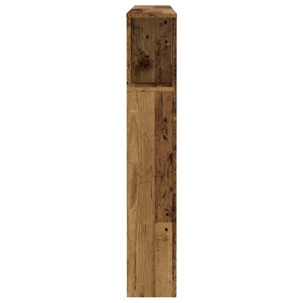Testiera Contenitore Legno Antico 140x18,5x102,5 cm Truciolato 856880