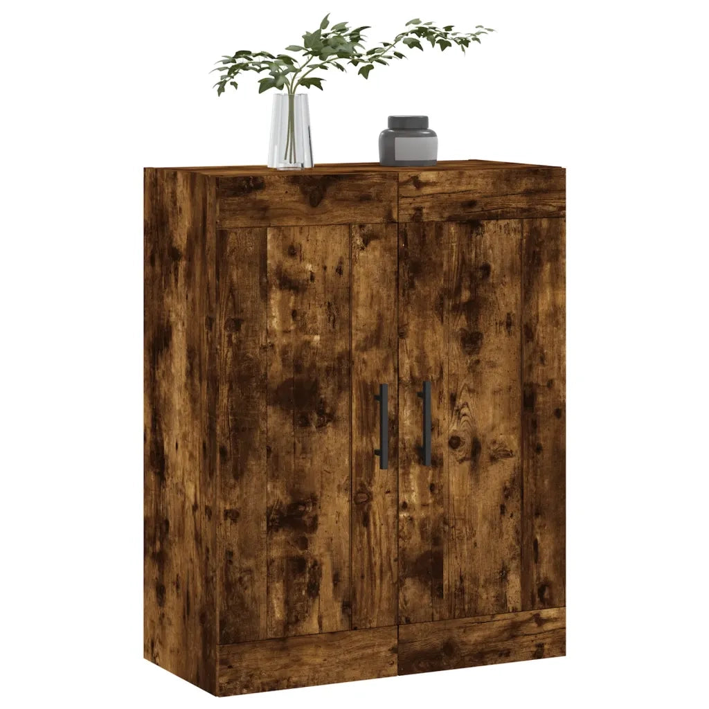 Mobile a Parete Rovere Fumo 69,5x34x90 cm in Legno Multistrato 830409