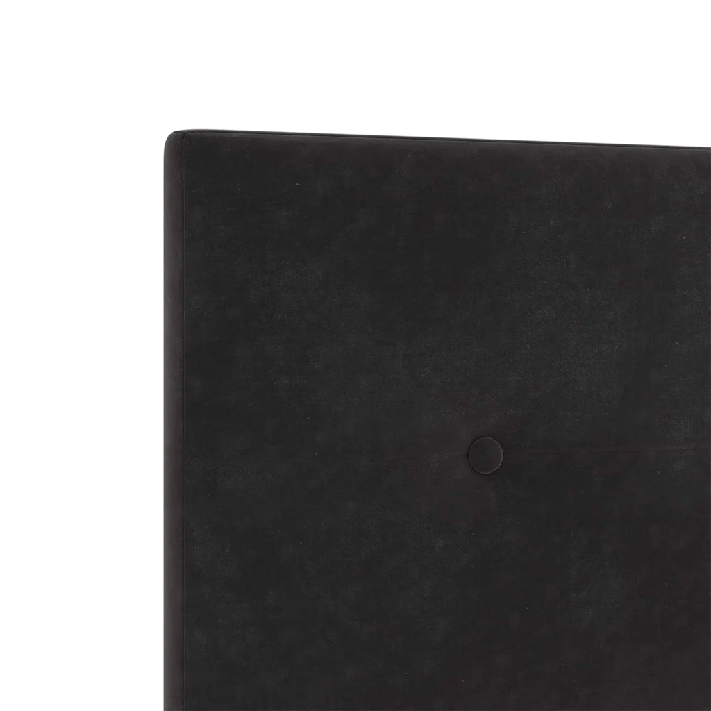 Testiera-Testata-Testiera Decorativa Nero 90 cm Pelle Sintetica 872849