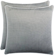 Set di cuscini per giardino da 2 - 45x45 cm - Grigio scuro - Impermeabile e resistente alla sporcizia - Cuscini decorativi per esterni con zip - Finitura in lino