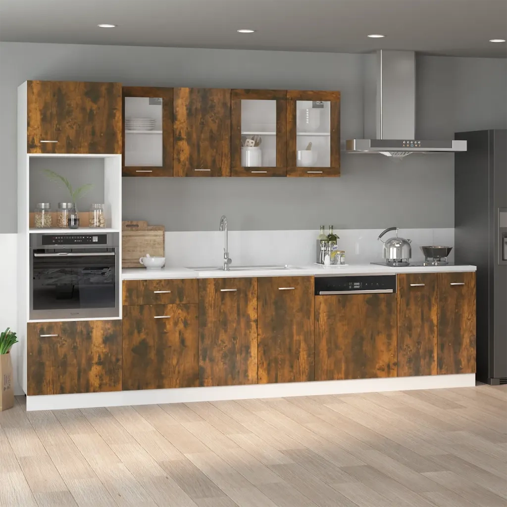 Armadio pensile | Mobile Pensile ¡°Lyon¡± Rovere Fumo 80x31x60 cm