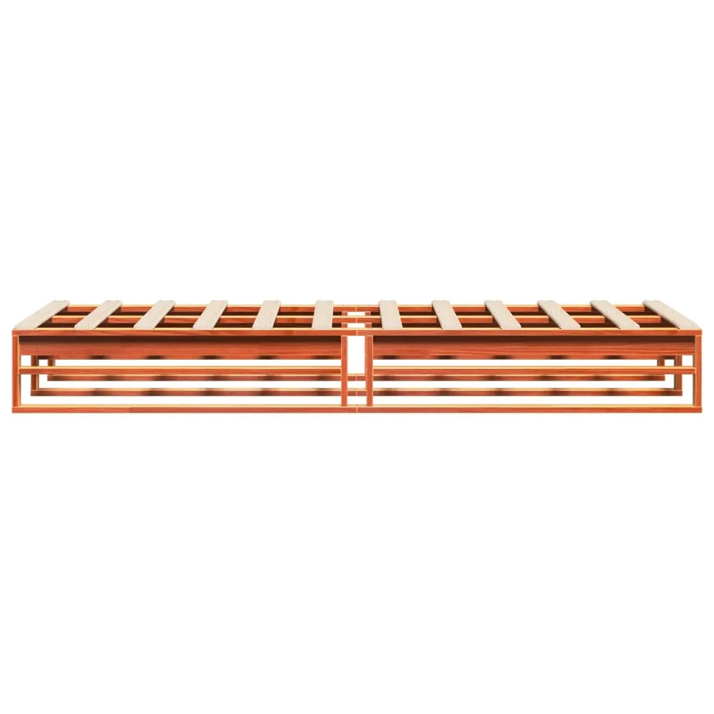 Letto singolo | Letto per adulti | Letto senza Materasso Marrone Cera 90x190 cm in Legno di Pino