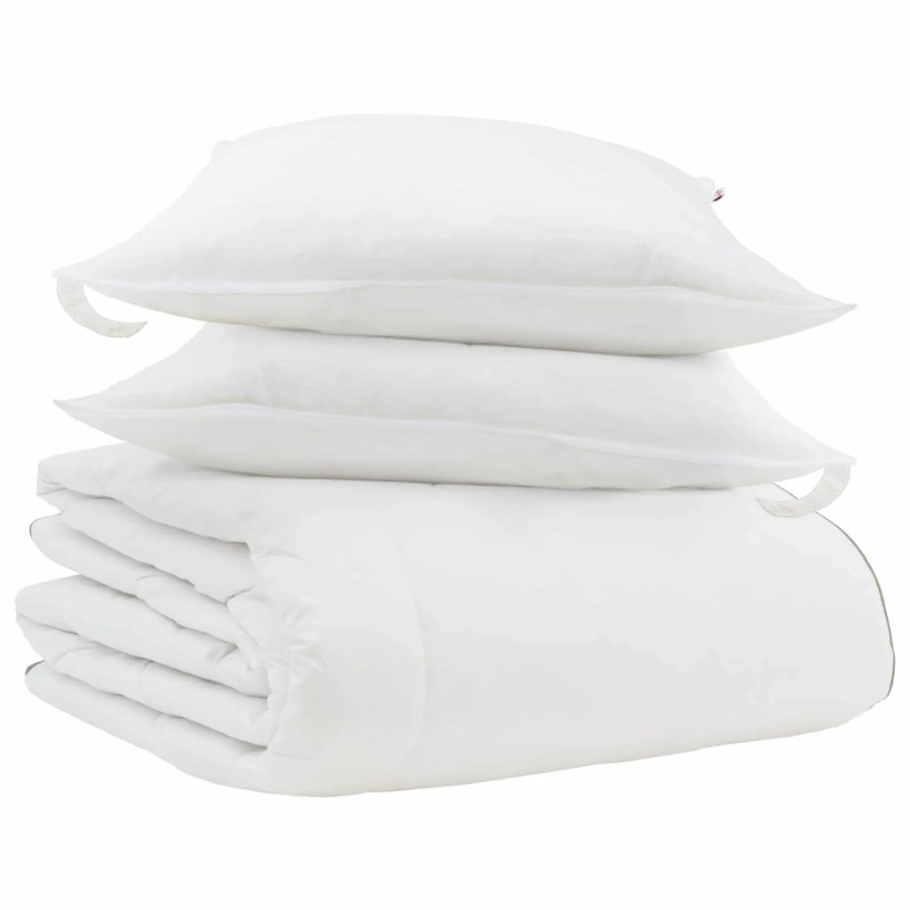 Duvet Invernale con cuscino 3 pcs Bianco Piuma d'anatra 3376932