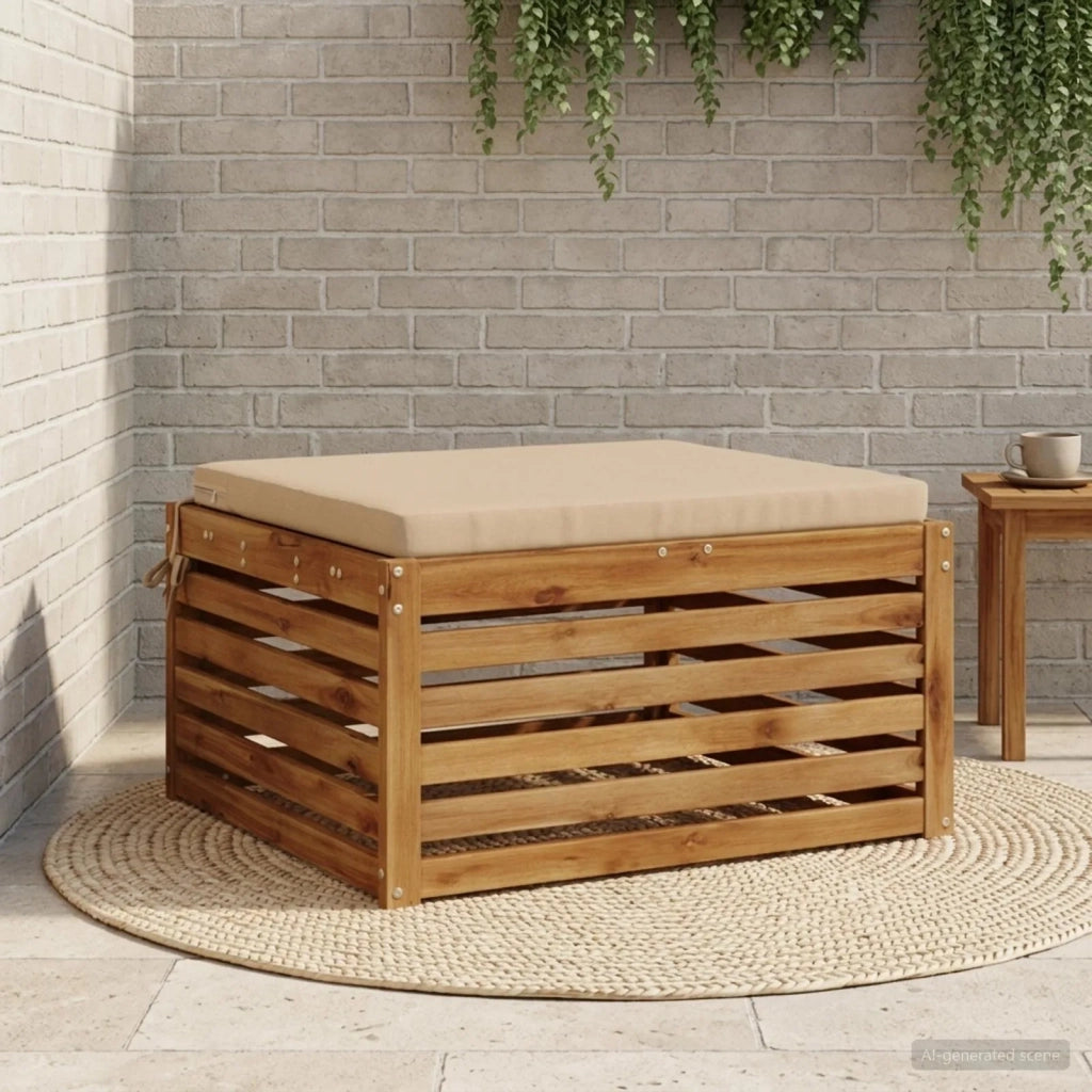 Cuscino per Sedia in Unico Pezzo SOEST 100% Poliestere Sabbia 944825