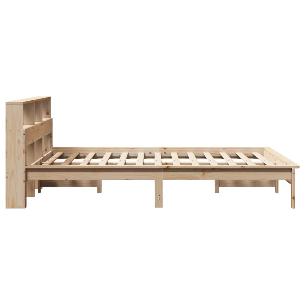 Letto Libreria senza Materasso 120x200cm Legno Massello di Pino