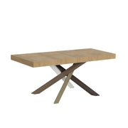 Tavolo allungabile 160/420x90 cm Volantis Premium colore quercia natura gambe multicolore 4/C