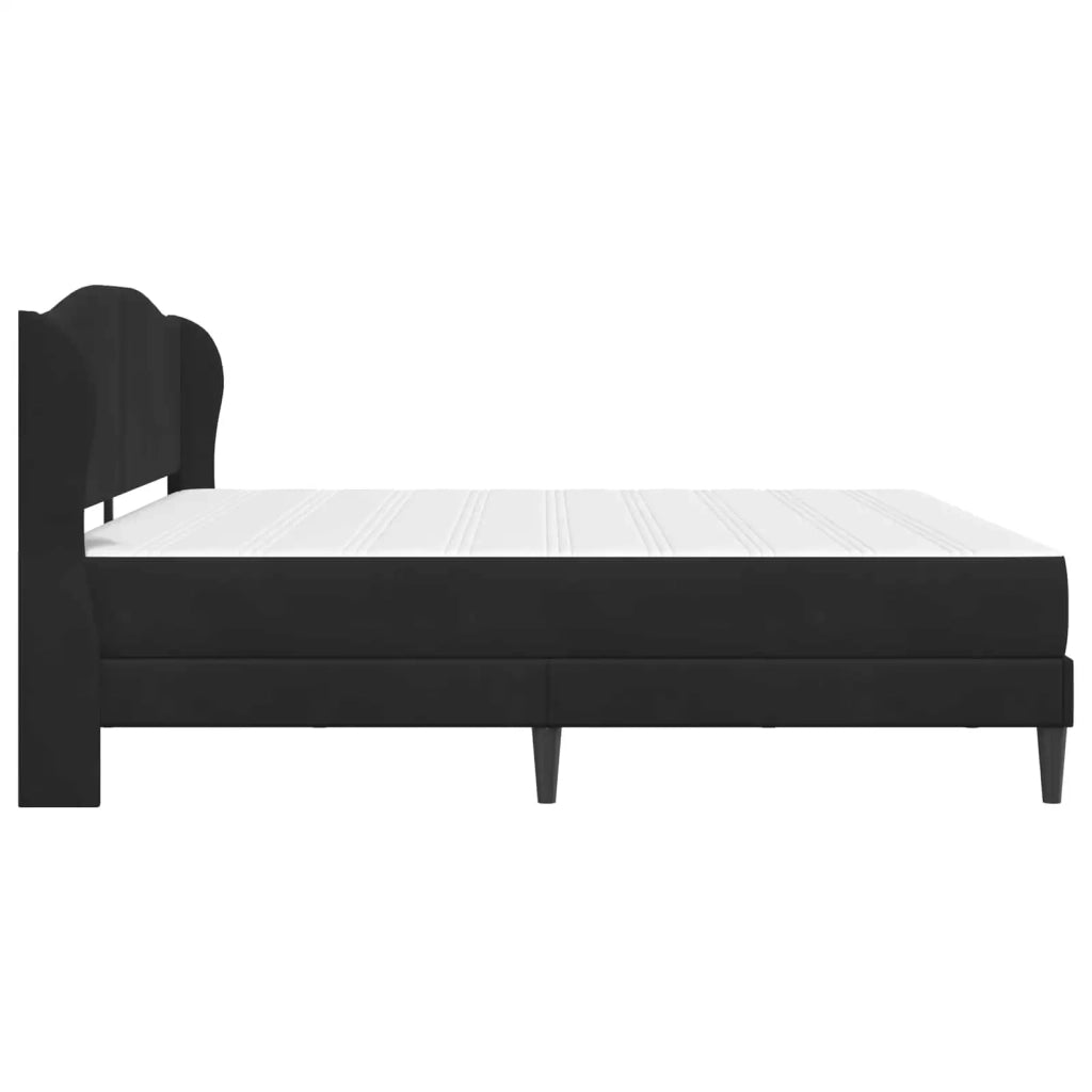 Struttura del letto con testiera Nero 200 x 200 cm Velluto 3415230