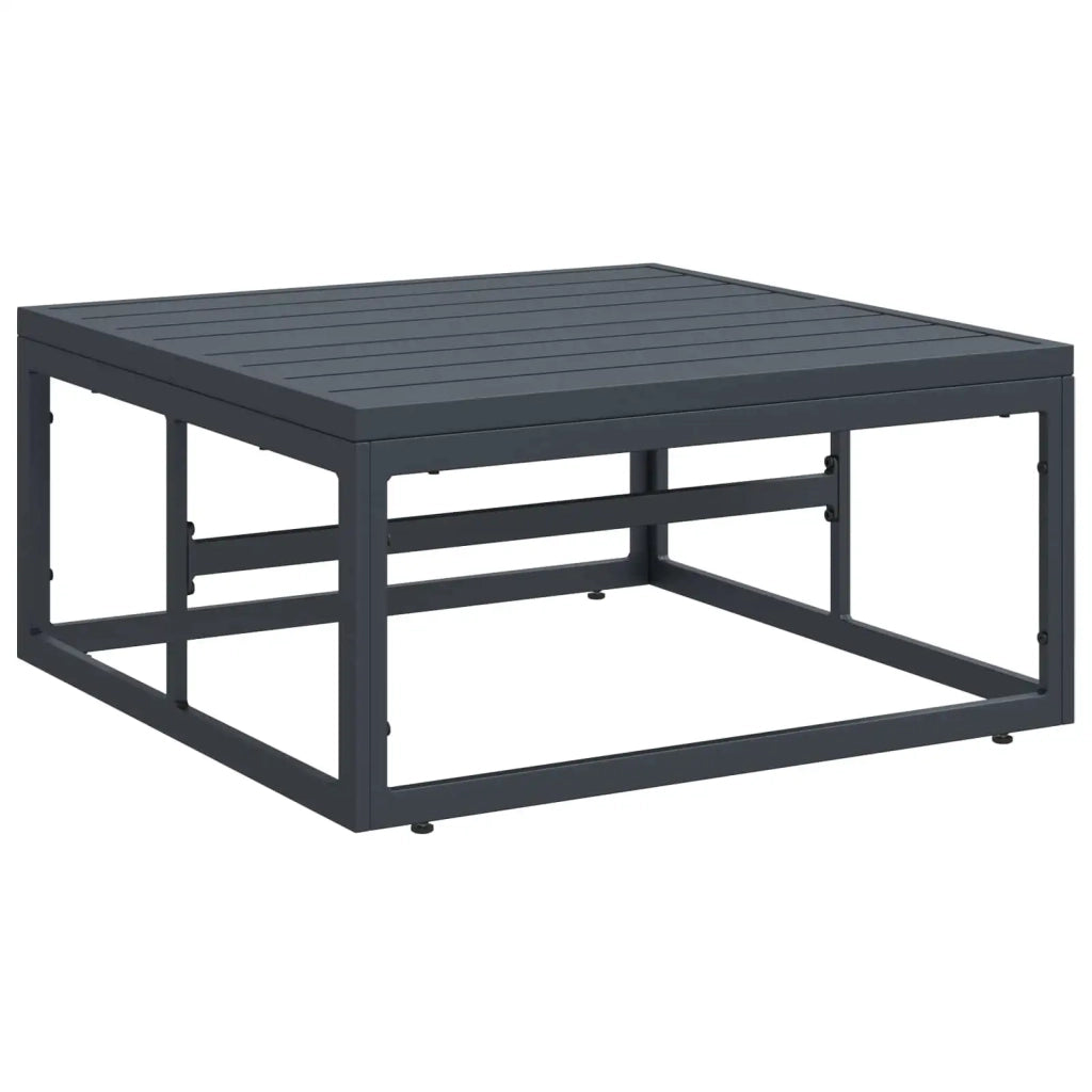 Set Divano da Giardino con cuscino 6 pcs Nero Acciaio 3378975