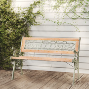 Panchina da Giardino 122 cm in Legno Massello di Abete 317118