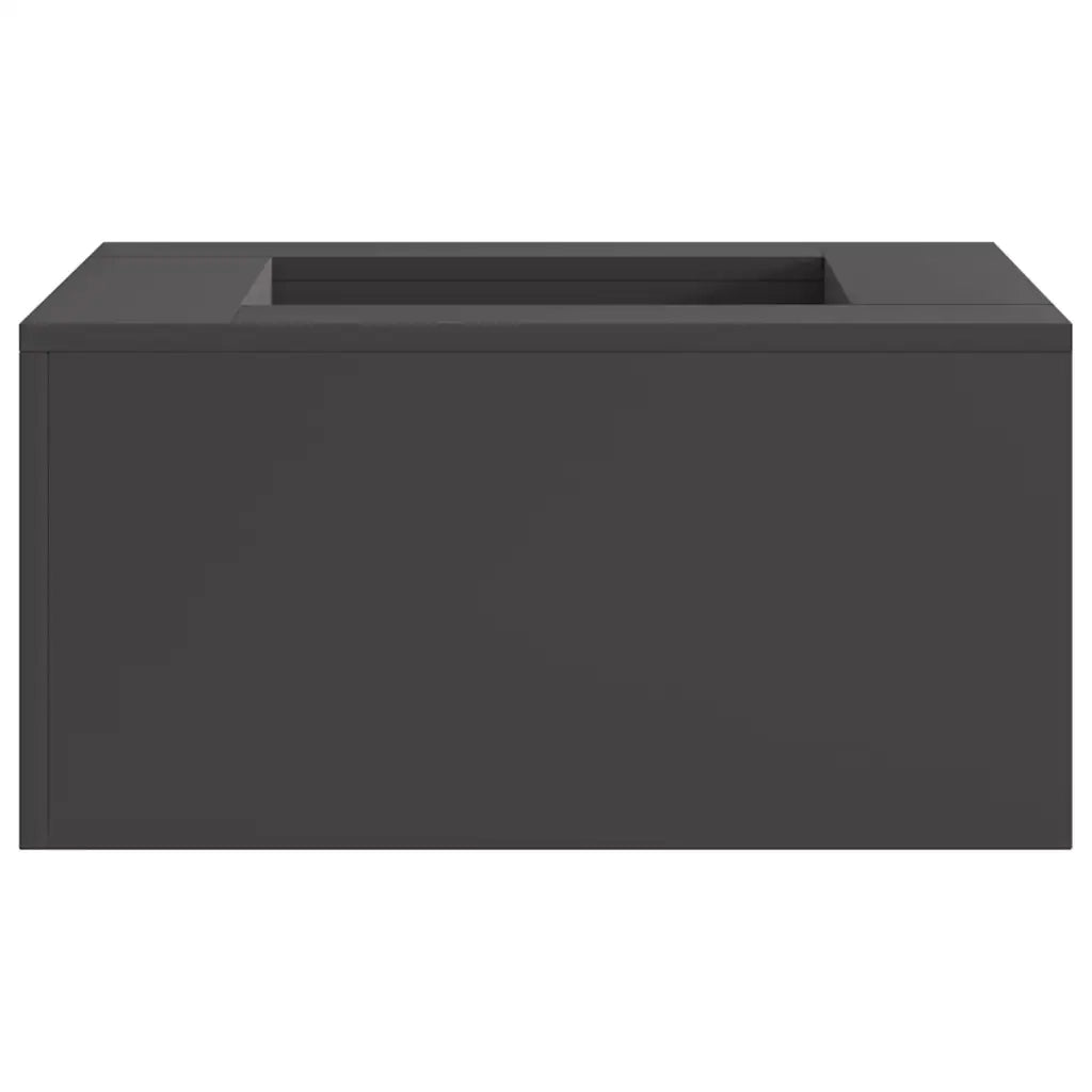 Focolare-Stufa-Camino Nero 60 x 60 x 30 cm Acciaio 624337