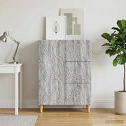 Credenza Sonoma grigio 66 x 34,5 x 90 cm Legno ingegnerizzato 895091