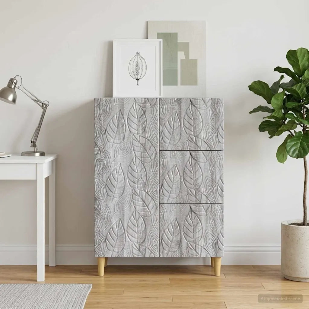 Credenza Sonoma grigio 66 x 34,5 x 90 cm Legno ingegnerizzato 895091