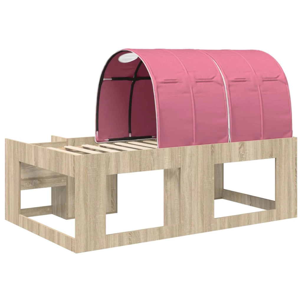 Letto con Tunnel 3 pz Sonoma e Rosa Legno ingegnerizzato 3423590