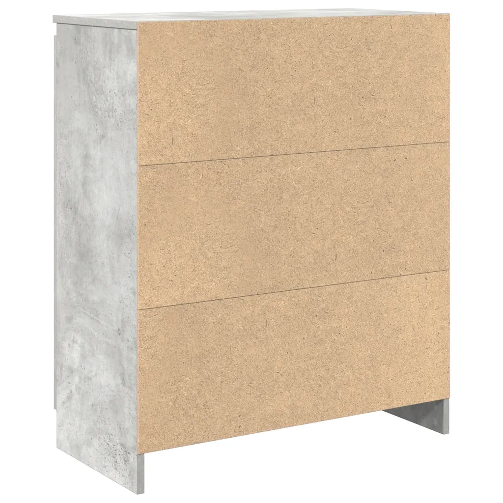 Credenza | Madia | Buffet da pranzo | Armadio da pranzo con Cassetto Grigio Cemento 71x35x84 cm in Truciolato