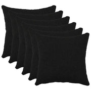 Federa 6 pcs HEERLEN Nero 45 x 45 cm Bouclé 910436