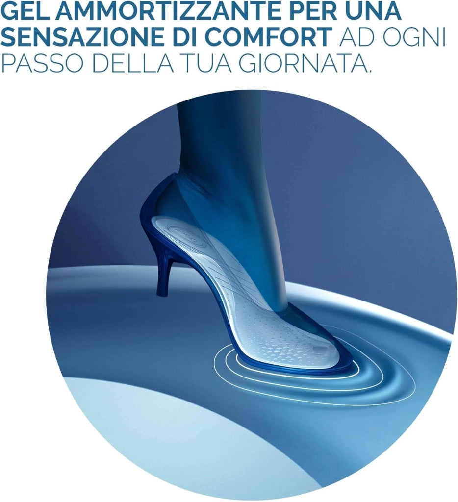 SCHOLL SOLETTE 2 CONFEZIONI DA 1 PAIO GEL ACTIV DONNA PER TACCHI MEDI AZIONE AMMORTIZZANTE E ANTISCIVOLO