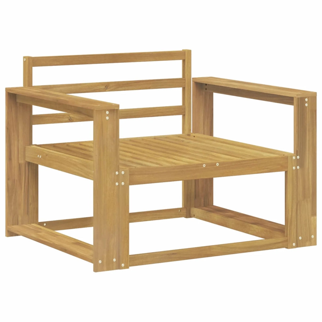 Divano centrale per esterno Legno di Acacia Massello Bianco 3439013