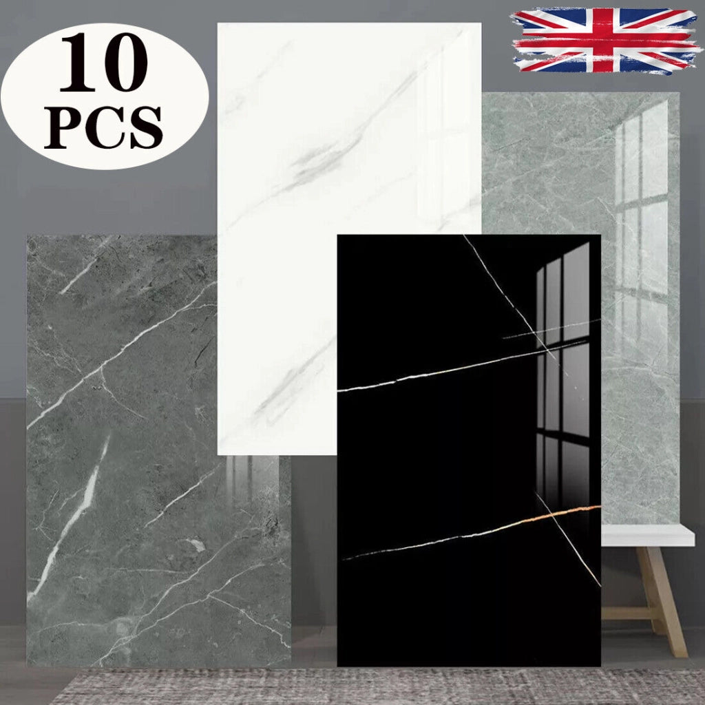Piastrelle adesive in marmo ¨C Minimal ¨C set 10 pezzi per bagno e cucina