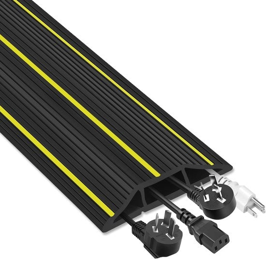 Hoes per cavo in PVC 6,5 ft - Protezione cavo robusta con 3 canali - Ideale per uso interno ed esterno