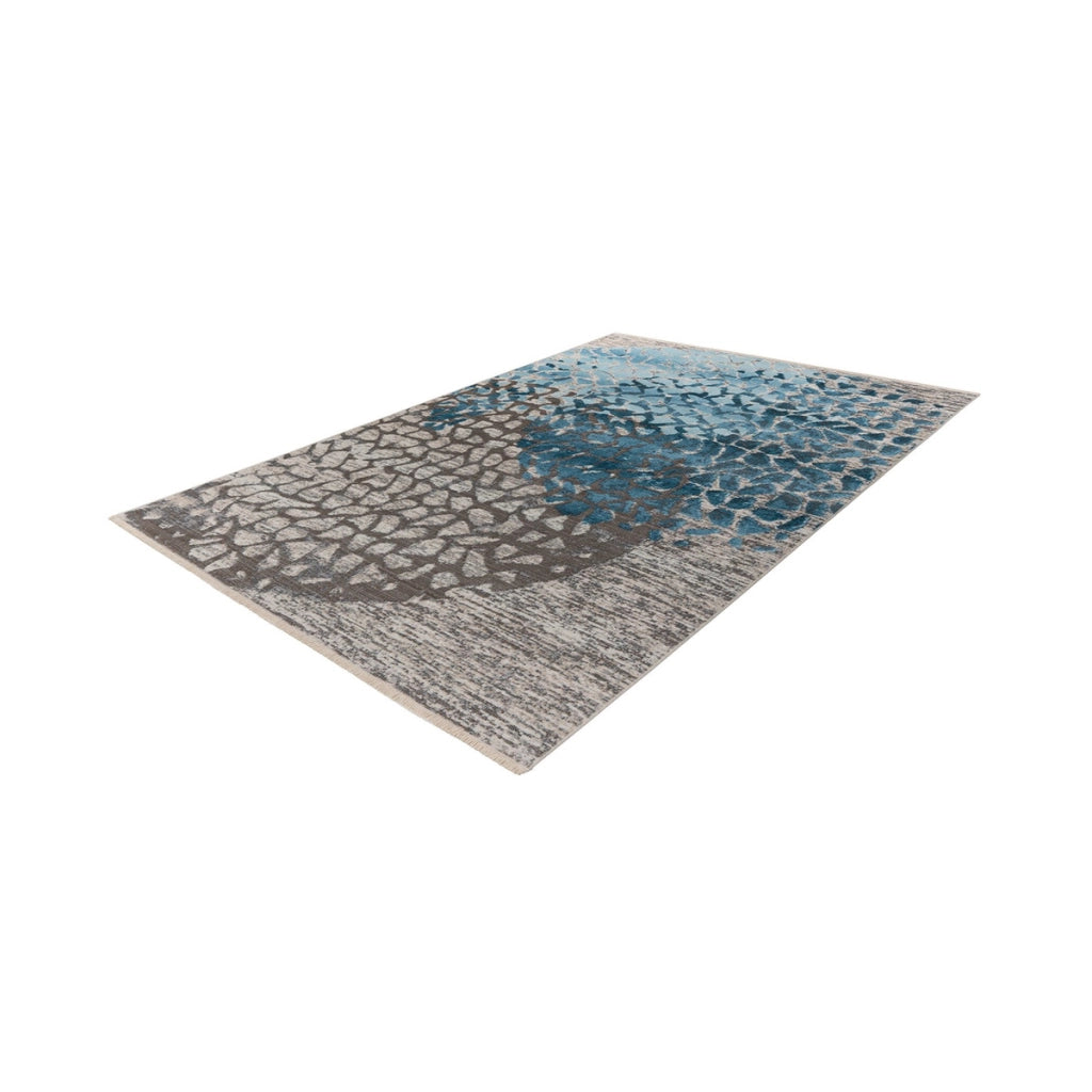 Tappeto moderno Dilan 400 in blu e grigio
