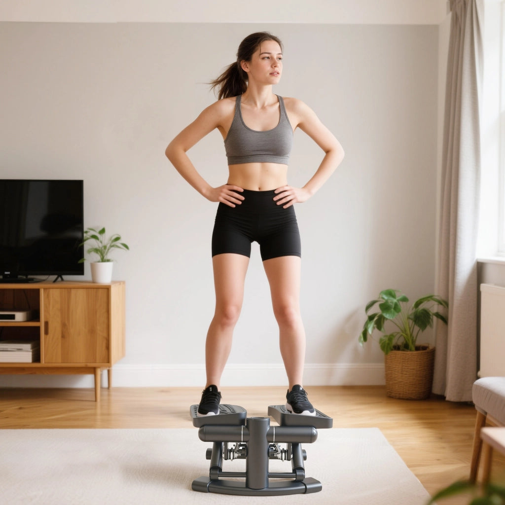 Stepper Twist 2 in 1 ¨C Xylo ¨C Monitor LCD, Pedali Antiscivolo, Capacit¨¤ 100 kg, Nero