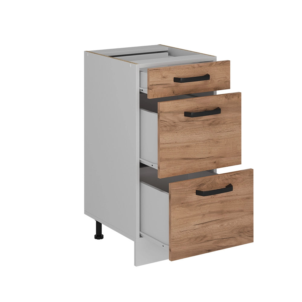 Vicco Mobiletto base per cucina Quercia dorata 40 cm PL Rovere