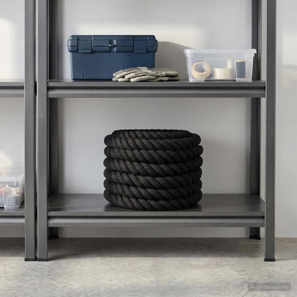 Corda di Cotone 30 mm 10 m Nero 100% Cotone 42011829