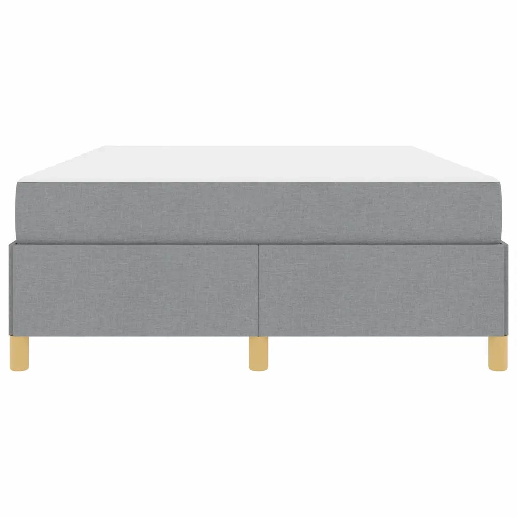 Struttura del letto Grigio chiaro 140 x 190 cm Tessuto