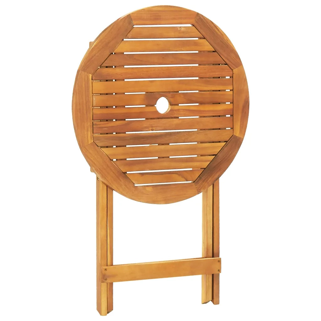 Set da Bistrot 3pz Nero in Polipropilene e Legno Massello 3281745