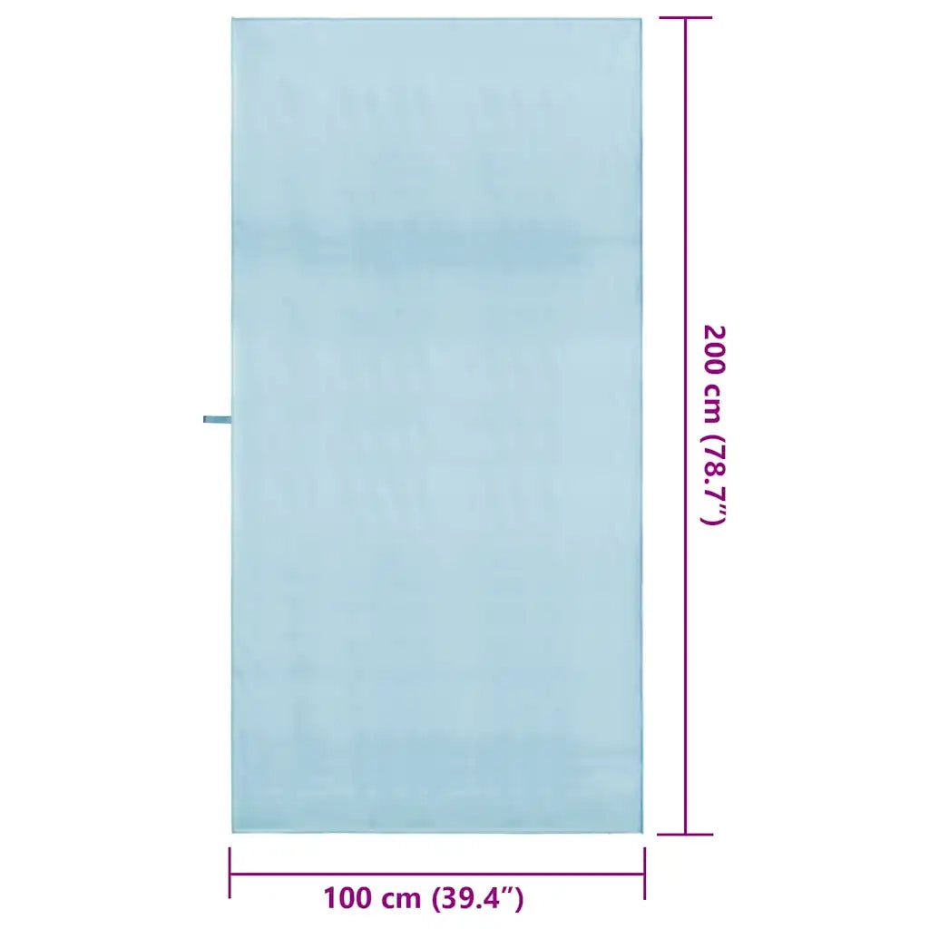 Asciugamani Sportivi 2 pcs Blu 200 x 100 cm 42011476