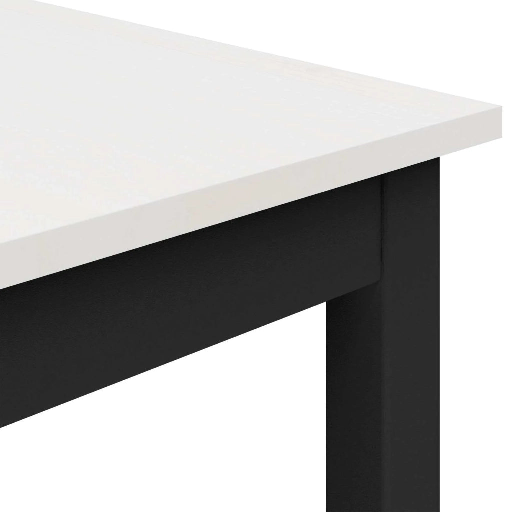 Tavolo da pranzo Bianco 180 x 90 x 75 cm Pino massello 892794