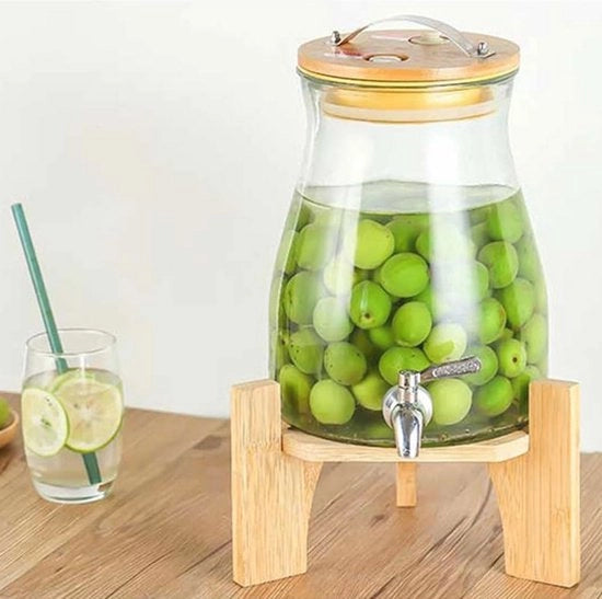 Dispensatore di acqua calda e fredda 5 litri con rubinetto e coperchio - Ideale per bevande calde e fredde