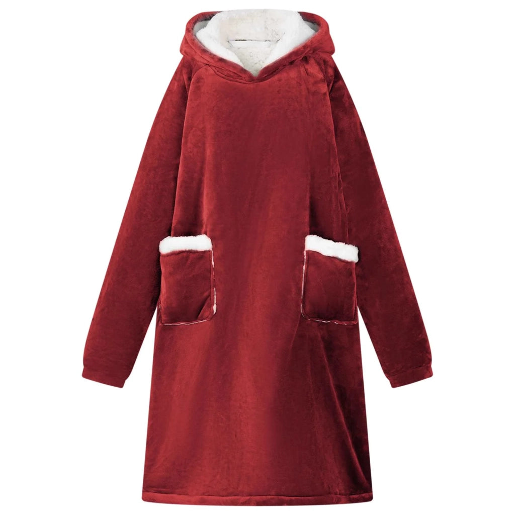 Felpa coperta Rosso Bordeaux M Pile e Flanella 42017209