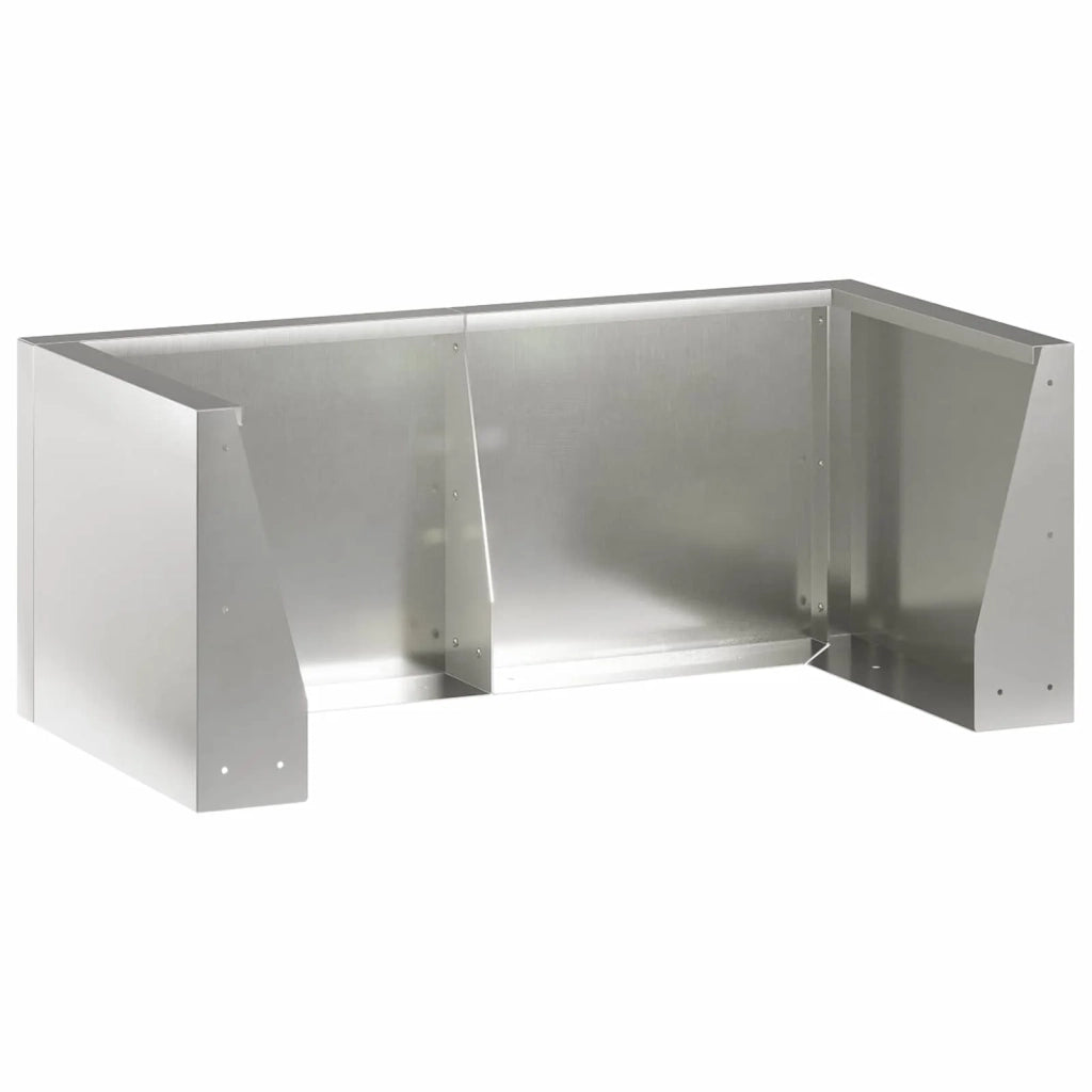 Muro di contenimento 4 pz 100 x 100 x 40 cm Acciaio Inox 3449209
