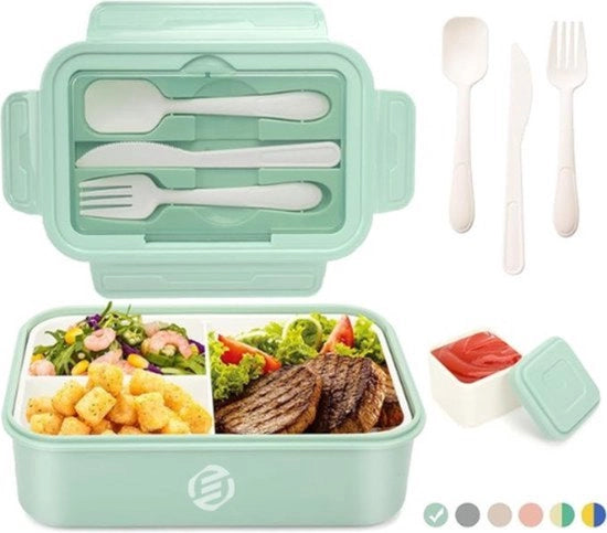Lunchbox - Contenitore per Cibo - Cassetta per Cibi - Cassetta per Panini - Cassetta per Insalate - Utilizzo Ufficio, Viaggi, Scuola - Back To School - Per Bambini - Per Adulti
