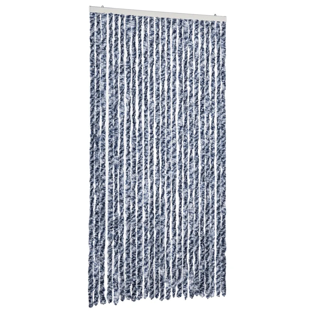 Tenda Antimosche Blu e Bianca 100x200 cm in Ciniglia 377371
