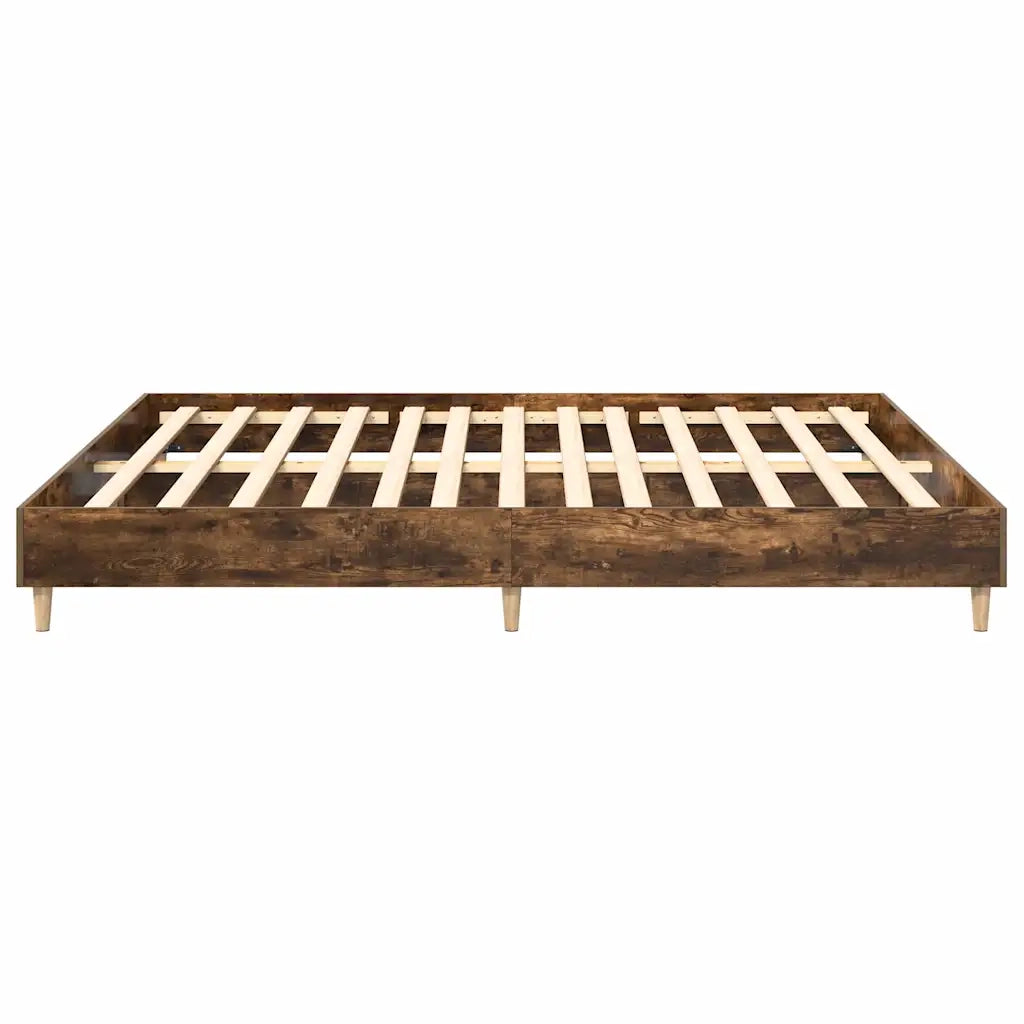 Giroletto senza Materasso-Struttura Letto Rovere Fumo 180x200 cm in Truciolato 512417