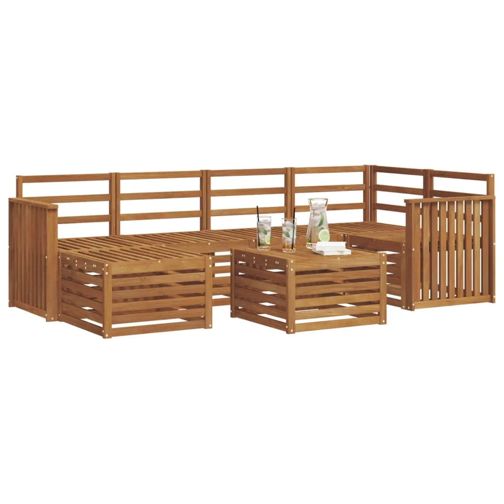 Set divani Naturale Legno di Acacia Massello 3375124