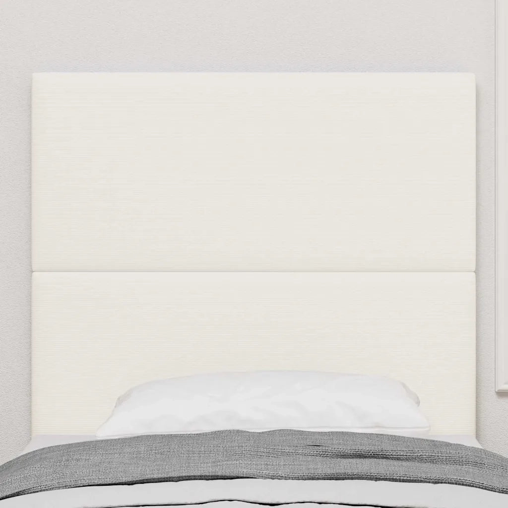 Testiera | Testata LED con strisce LED Crema 100 cm Tessuto in Cords
