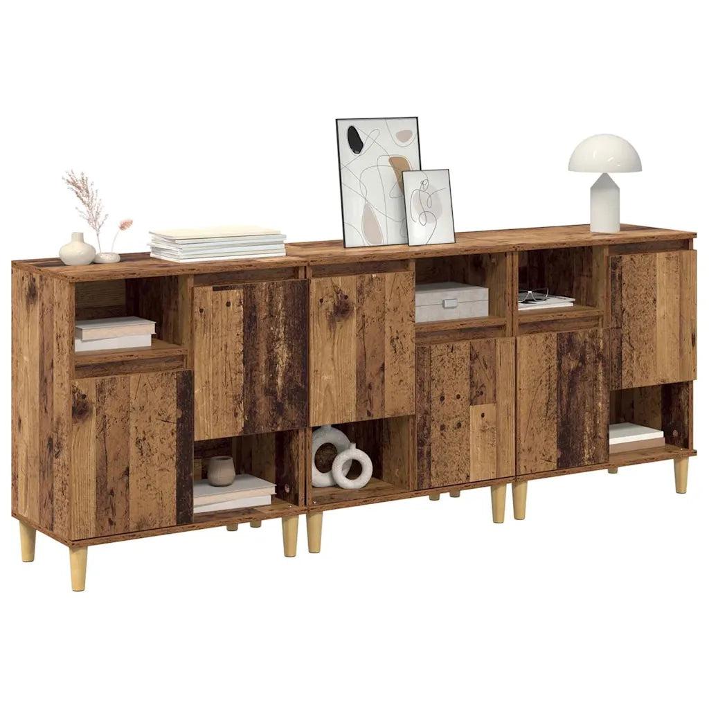 Credenza | Sideboards 3 pcs Legno vecchio 60 x 35 x 70 cm