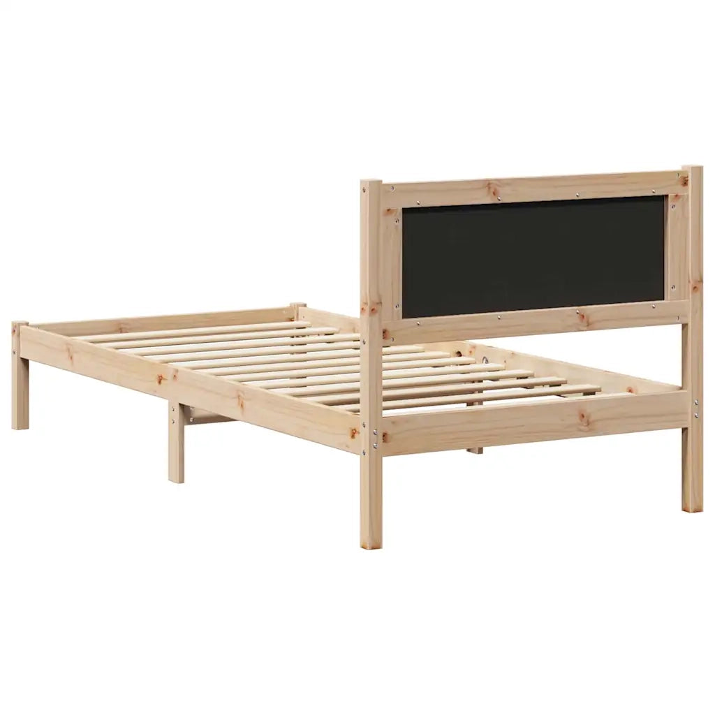 Struttura del letto Grigio scuro 90 x 190 cm Pino massello 878155